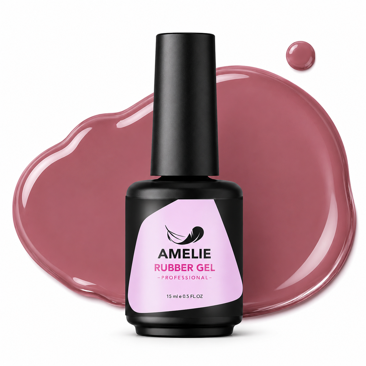 Amelie Nails Rubber Base Gel - No Separation Dark Rose 33* 15ml
