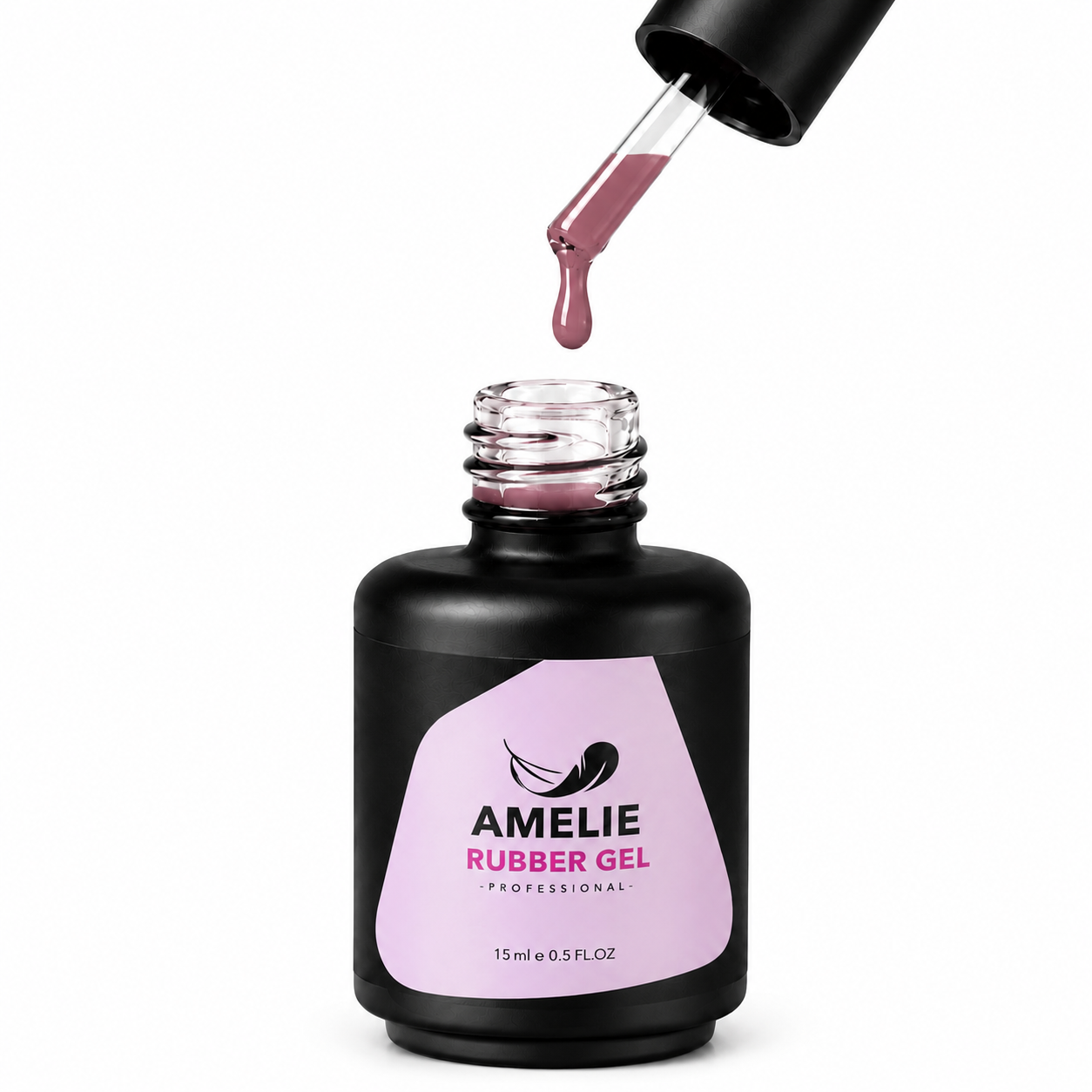 Amelie Nails Rubber Base Gel - No Separation Dark Rose 33* 15ml