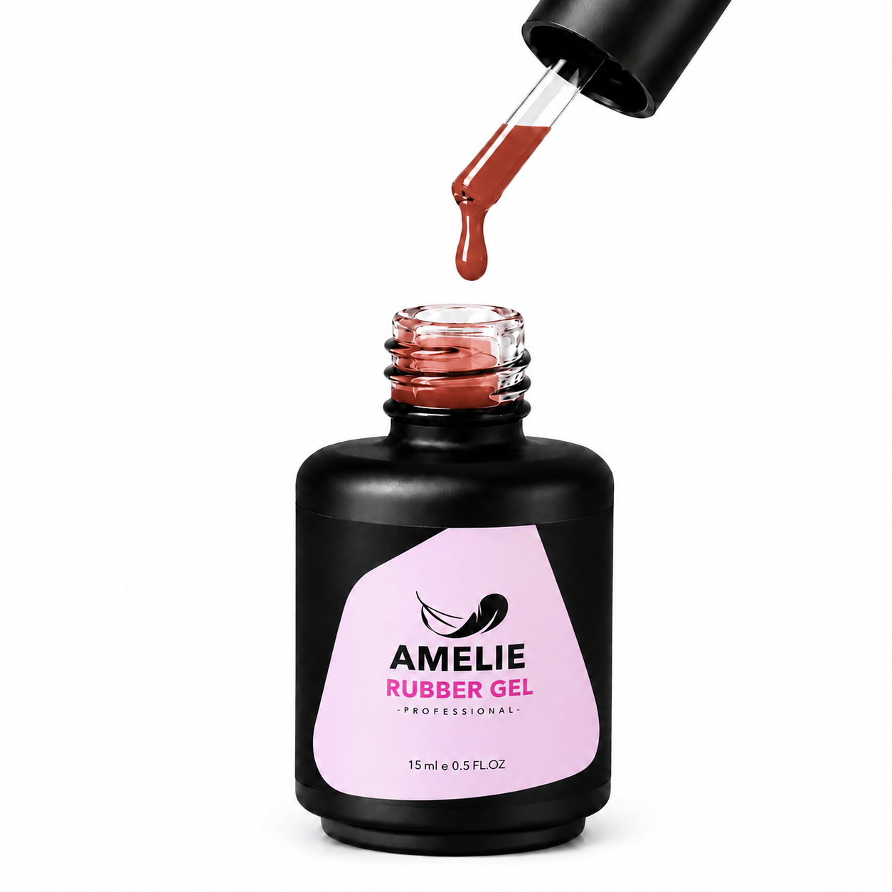 Amelie Nails Rubber Base Gel Camouflage Terracotta-Rot 14* 15ml