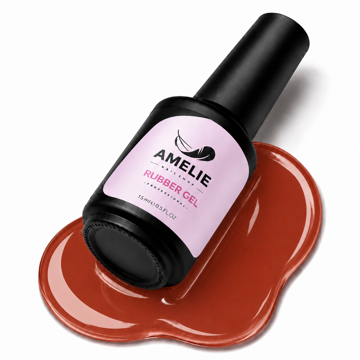 Amelie Nails Rubber Base Gel Camouflage Terracotta-Rot 14* 15ml