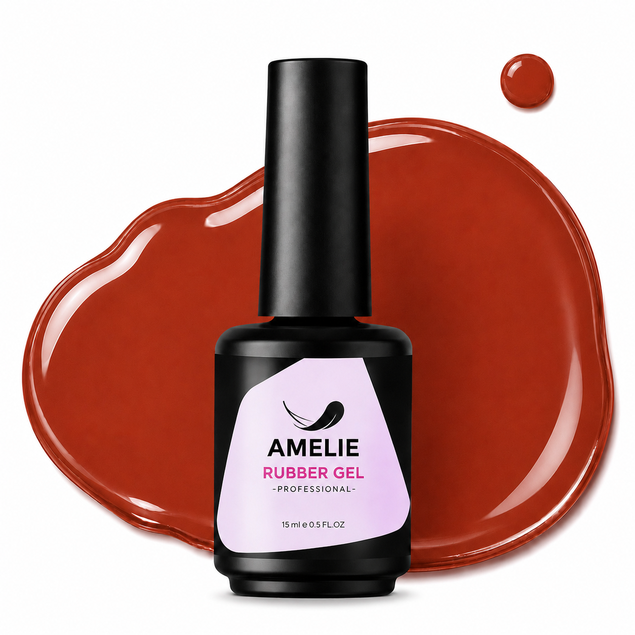 Amelie Nails Rubber Base Gel Camouflage Terracotta-Rot 14* 15ml