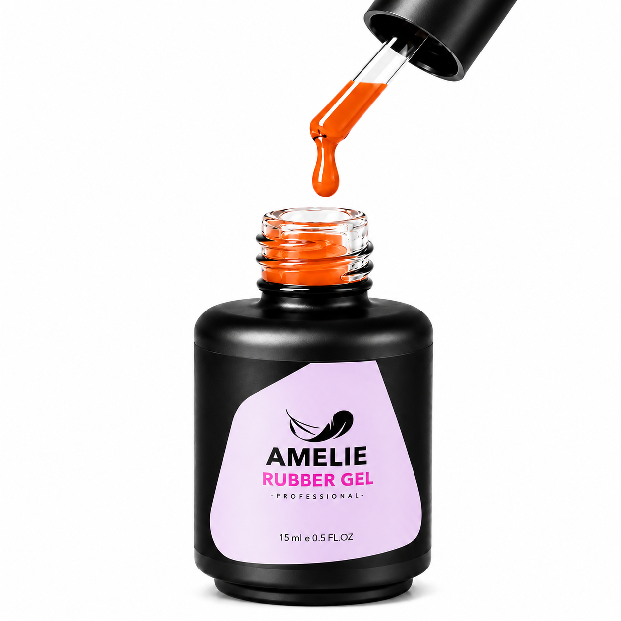 Amelie Nails Rubber Base Camouflage Orange 05* 15ml