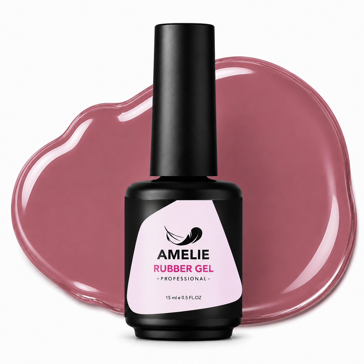 Amelie Nails Rubber Base Gel - No Separation Dark Rose 33* 15ml