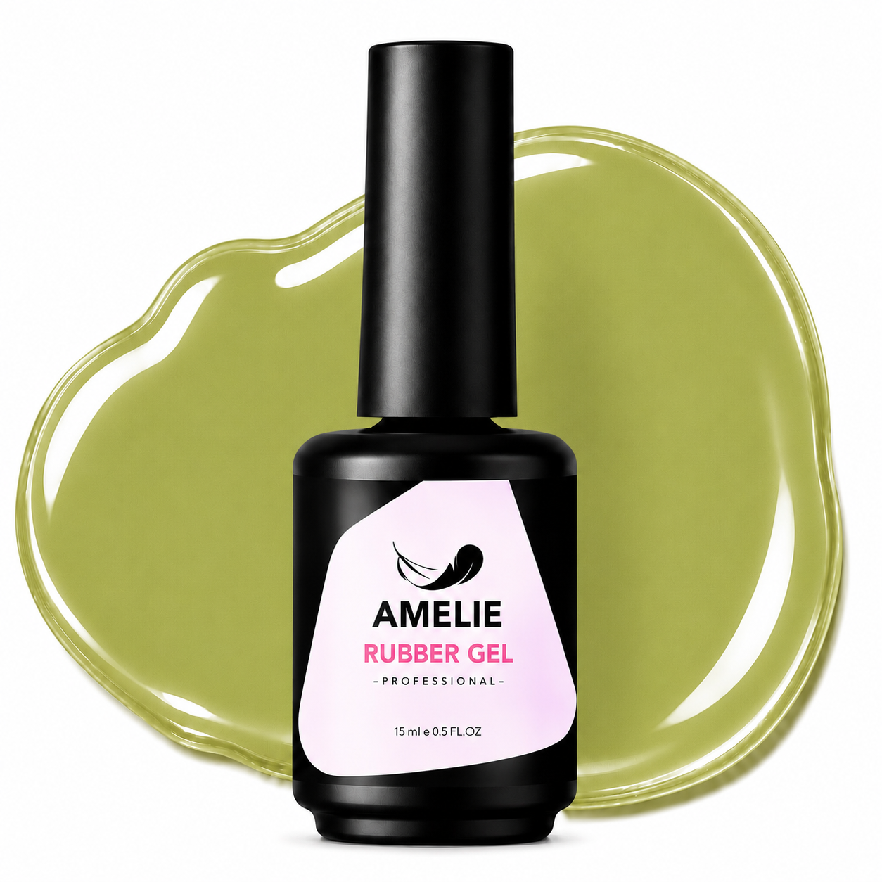 Amelie Nails Rubber Base Gel Camelia Grün 15* 15ml