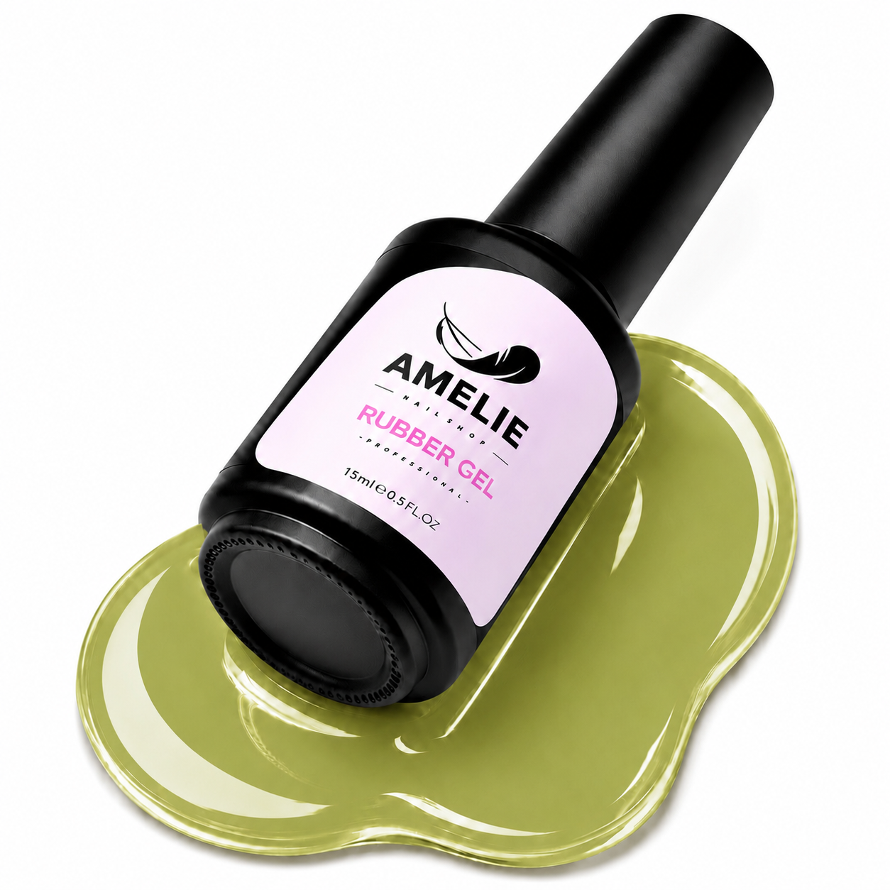 Amelie Nails Rubber Base Gel Camelia Grün 15* 15ml