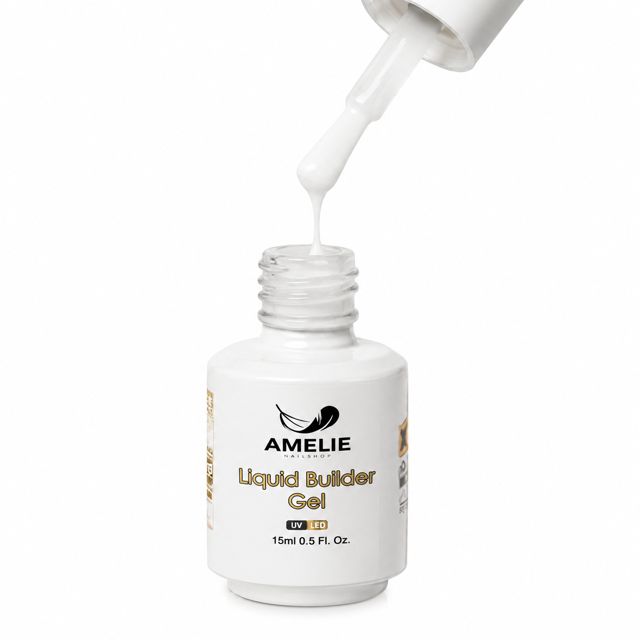 Amelie Nails Liquid Builder Gel weiß 07* 15ml