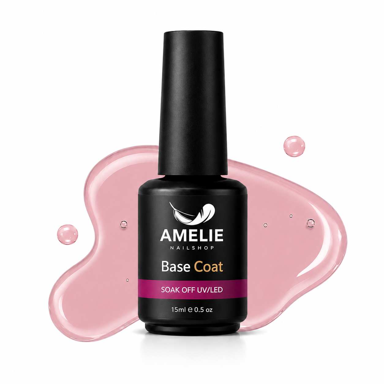 Amelie Nails Fiberglass Base Coat Pink 34* 15ml