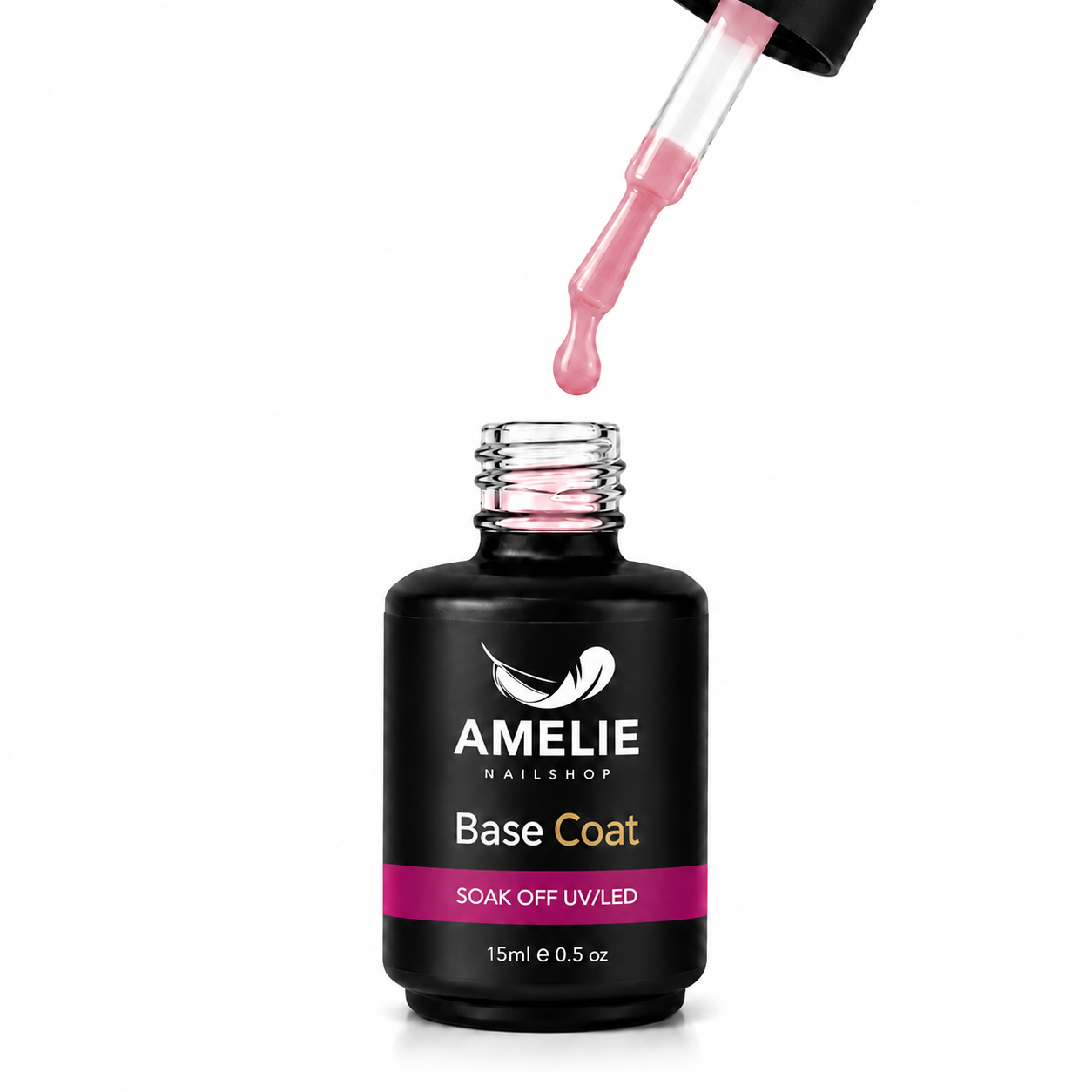 Amelie Nails Fiberglass Base Coat Rose 16* 15ml