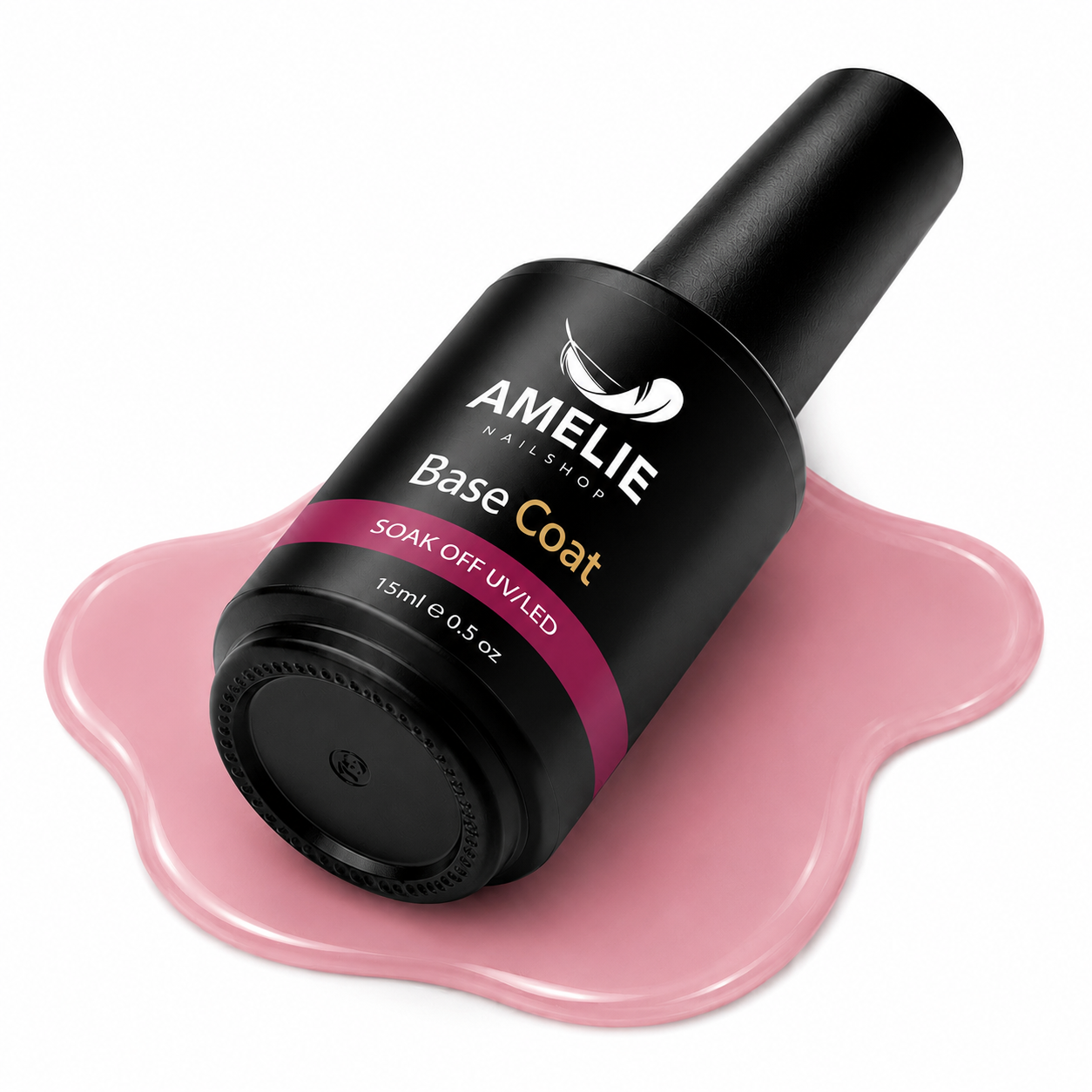 Amelie Nails Fiberglass Base Coat Rose 16* 15ml