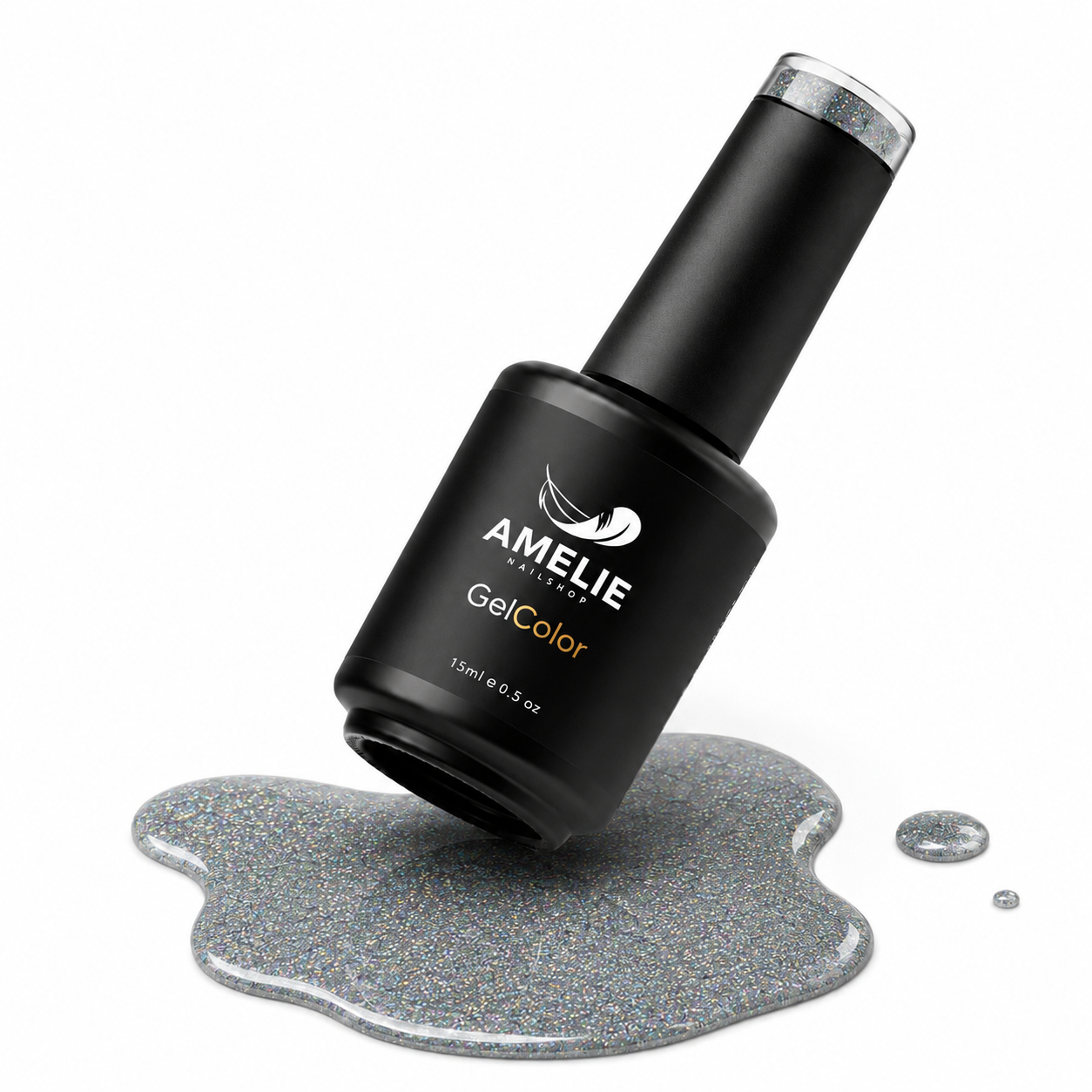 Amelie Nails  UV Holographic Gel Grau 12* 15ml