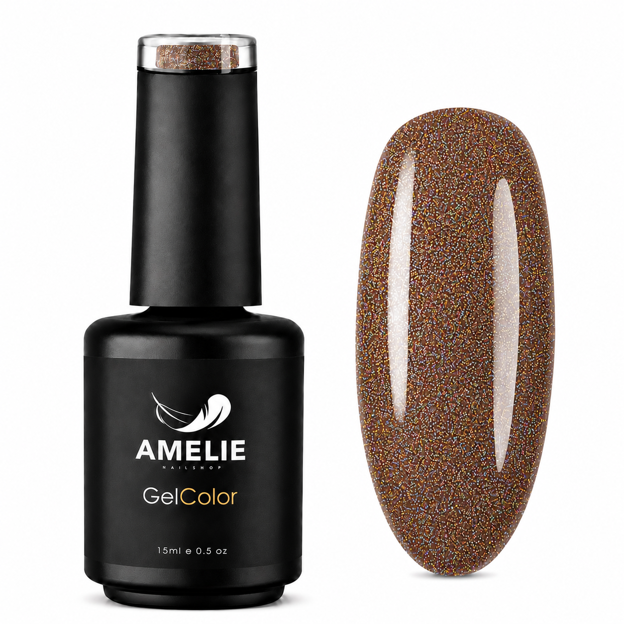Amelie Nails  UV Holographic Gel Braun 01* 15ml