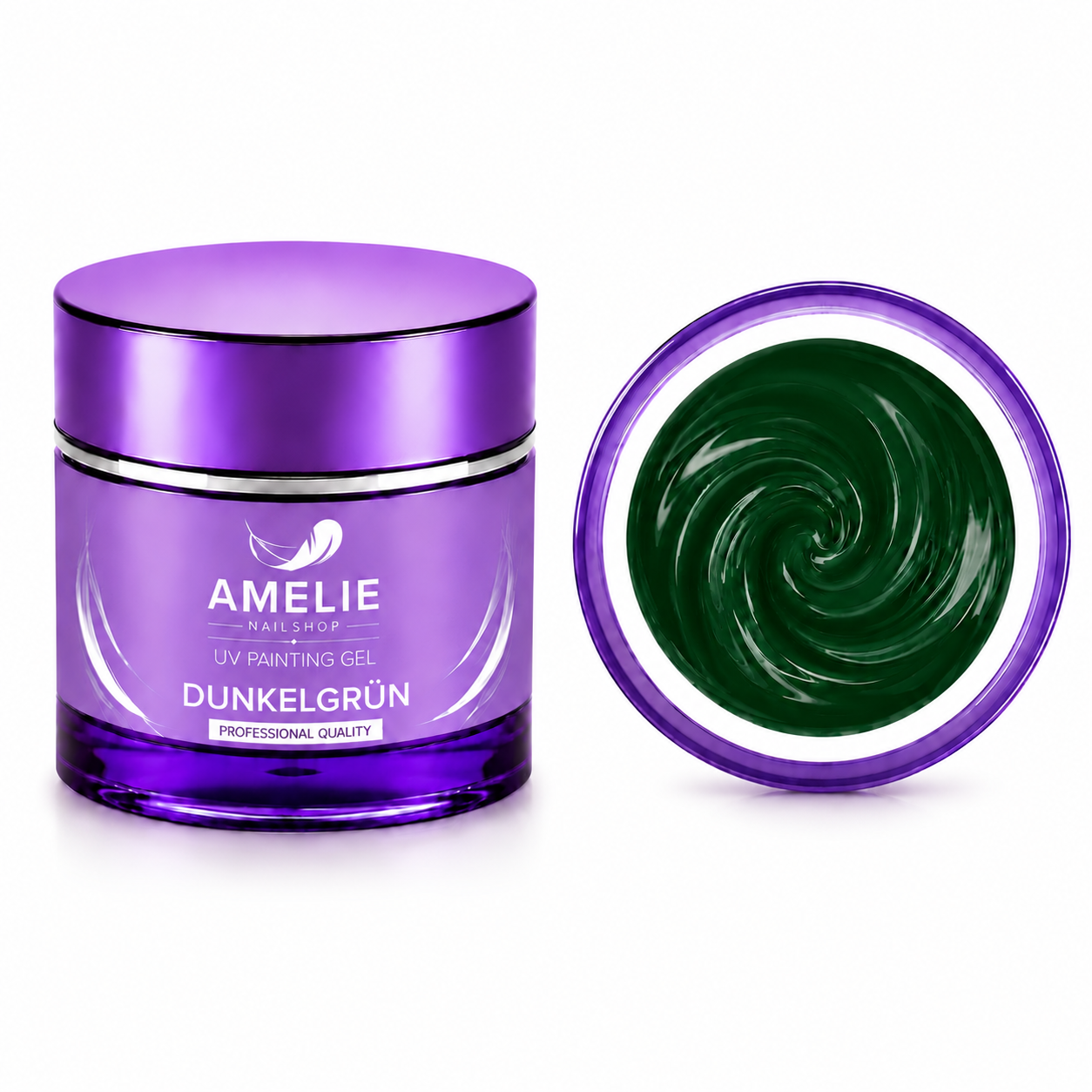 Amelie Nails UV Painting Gel Dunkelgrün  23* 7ml