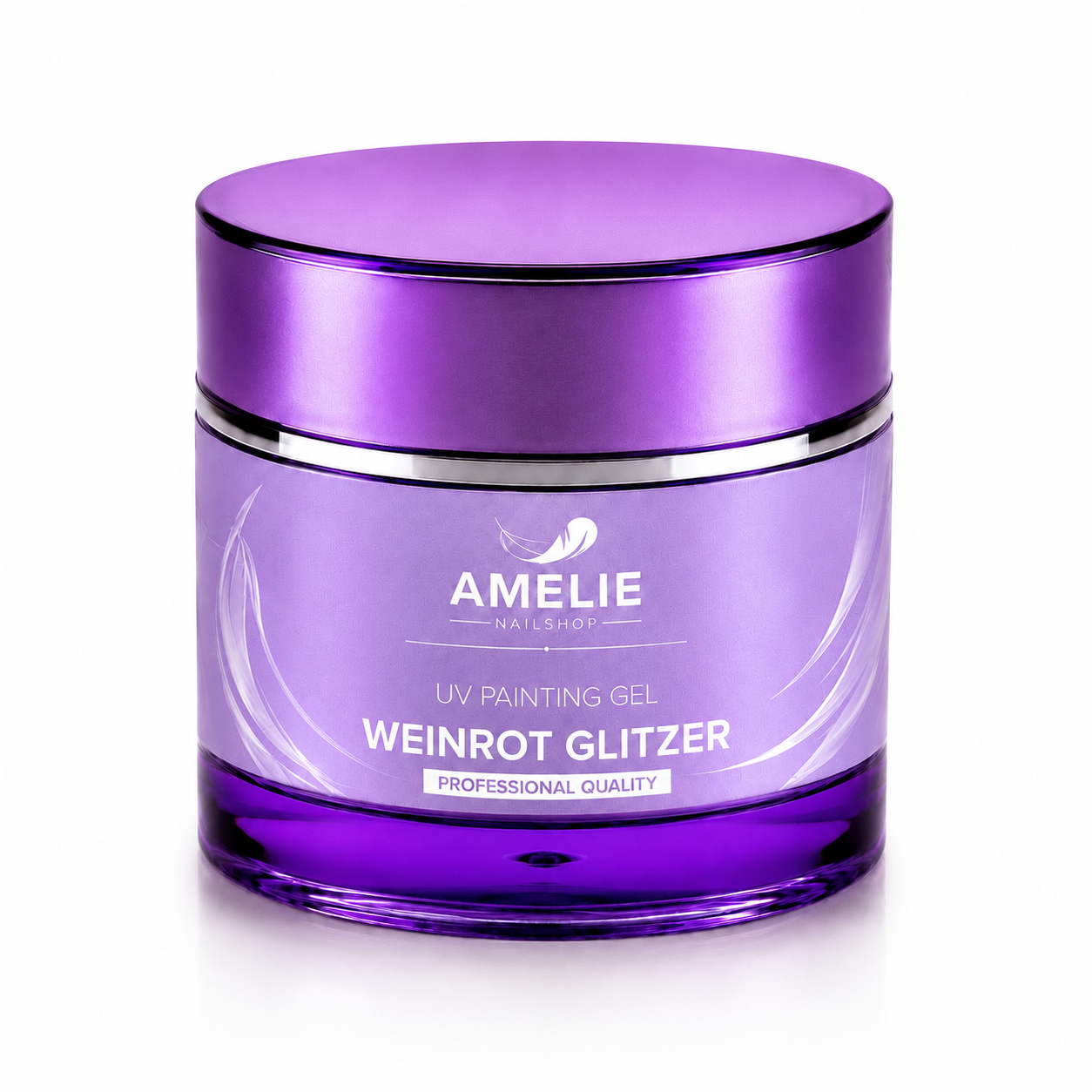 Amelie Nails UV Painting Gel Glitzer Weinrot 95* 7ml