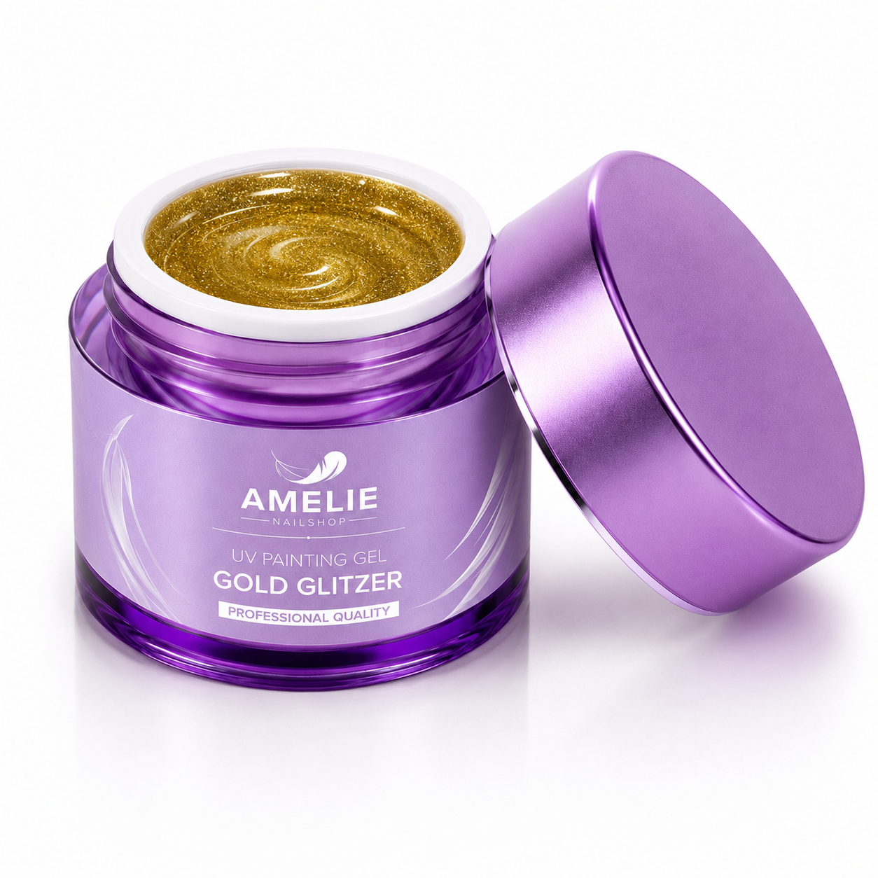Amelie Nails UV Painting Gel Gold Glitzer 39* 7ml