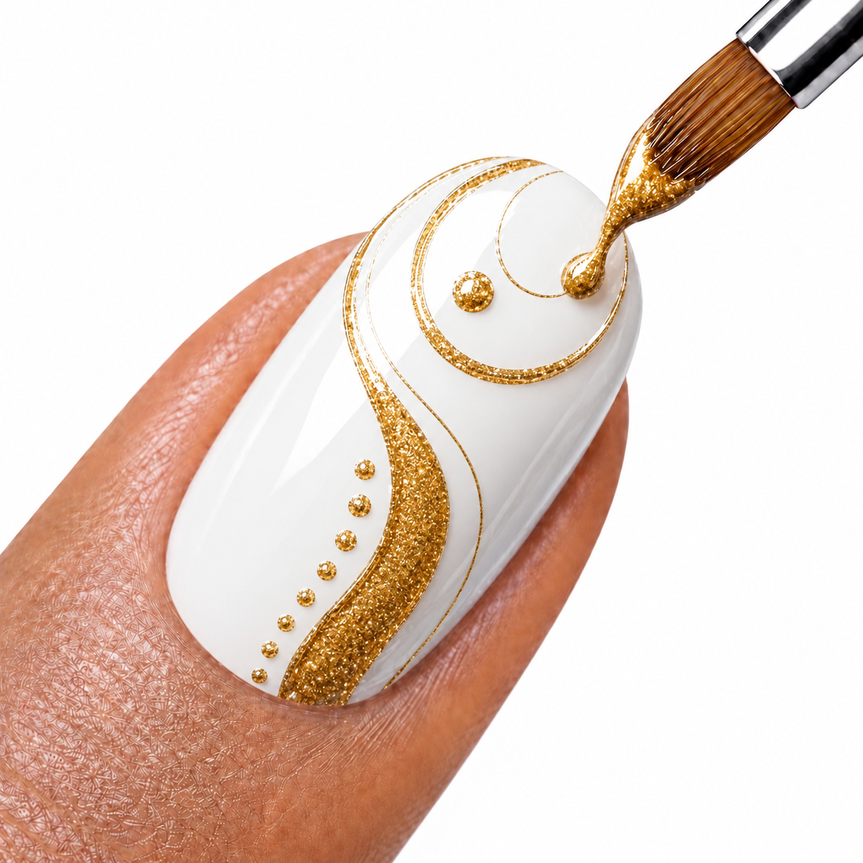 Amelie Nails UV Painting Gel Gold Glitzer 39* 7ml