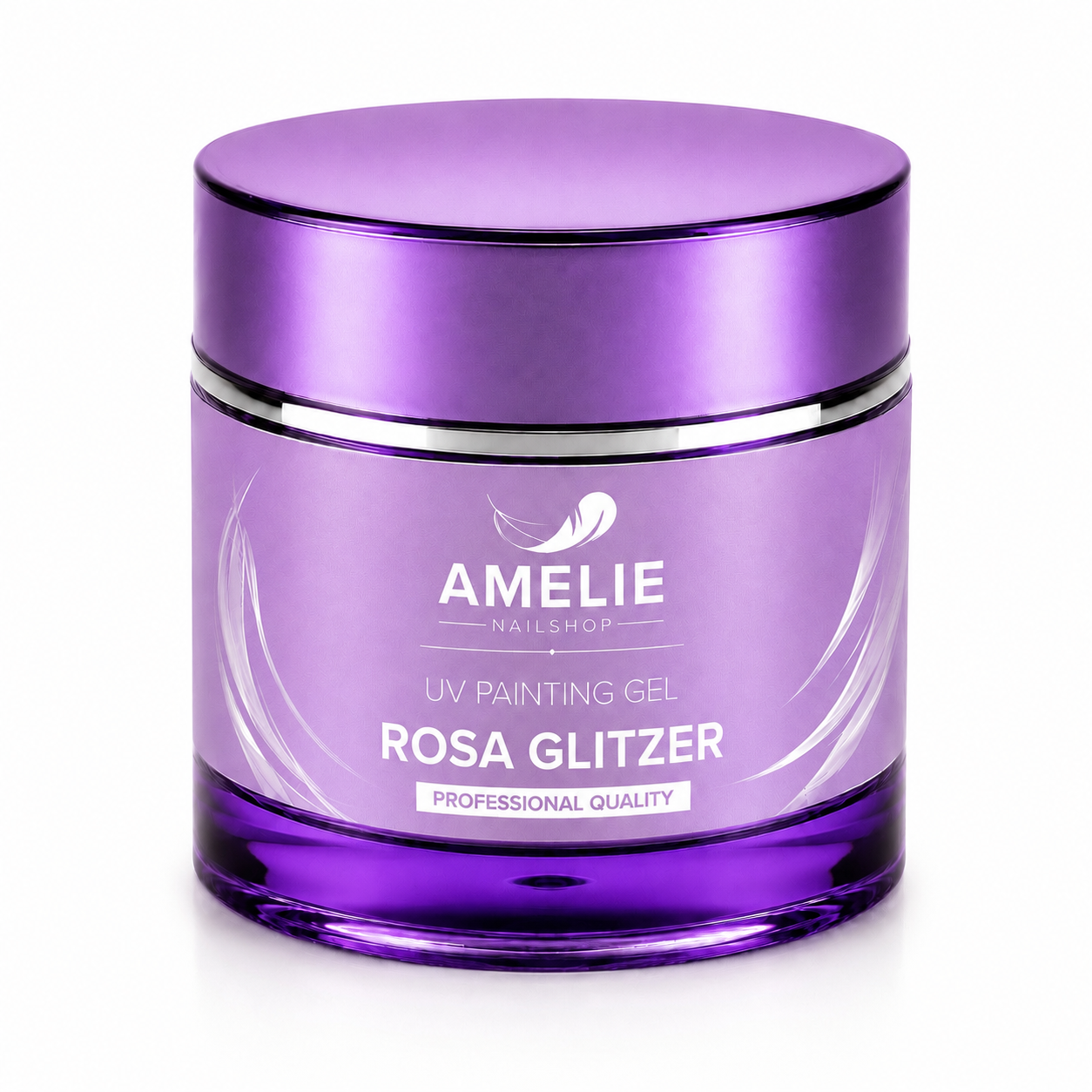 Amelie Nails UV Painting Gel Rosa Glitzer  90* 7ml