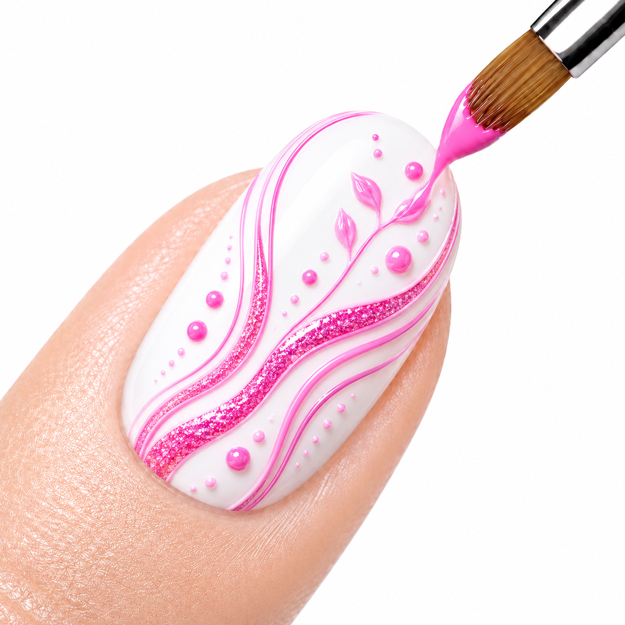 Amelie Nails UV Painting Gel Rosa Glitzer  90* 7ml