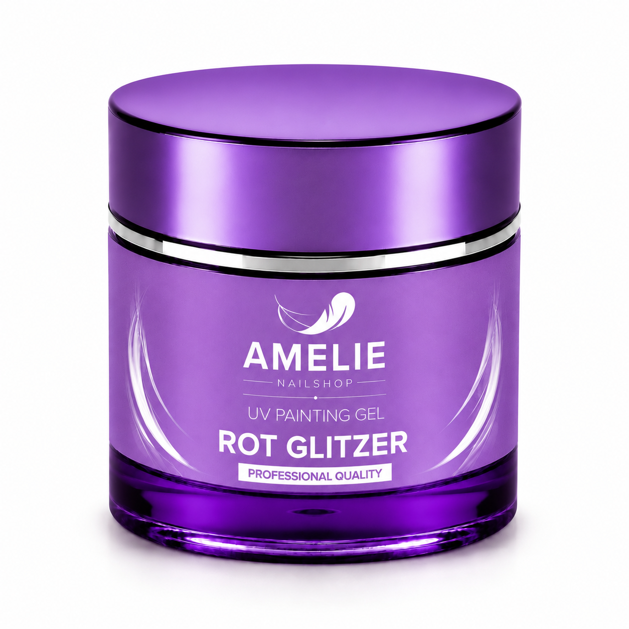 Amelie Nails UV Painting Gel Rose Rot Glitzer 92* 7ml
