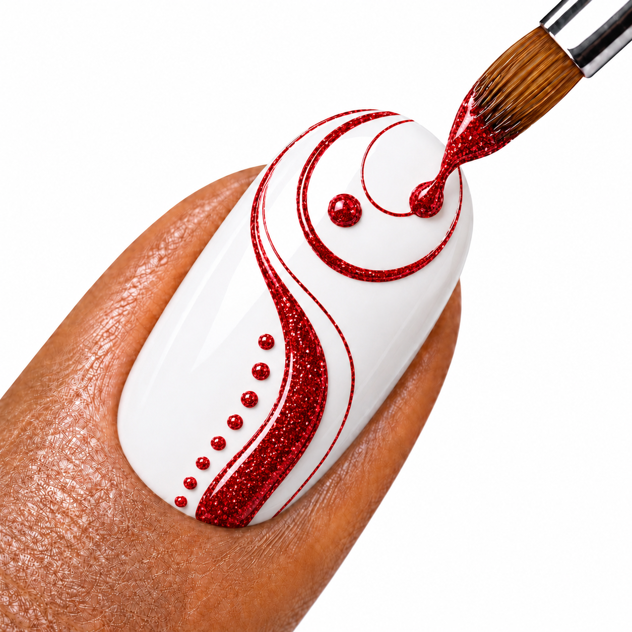 Amelie Nails UV Painting Gel Rose Rot Glitzer 92* 7ml