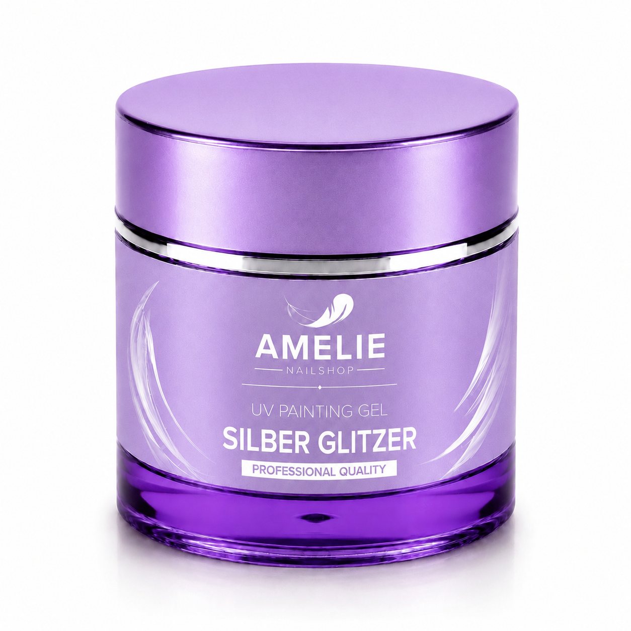 Amelie Nails UV Painting Gel Silber Glitzer 38* 7ml
