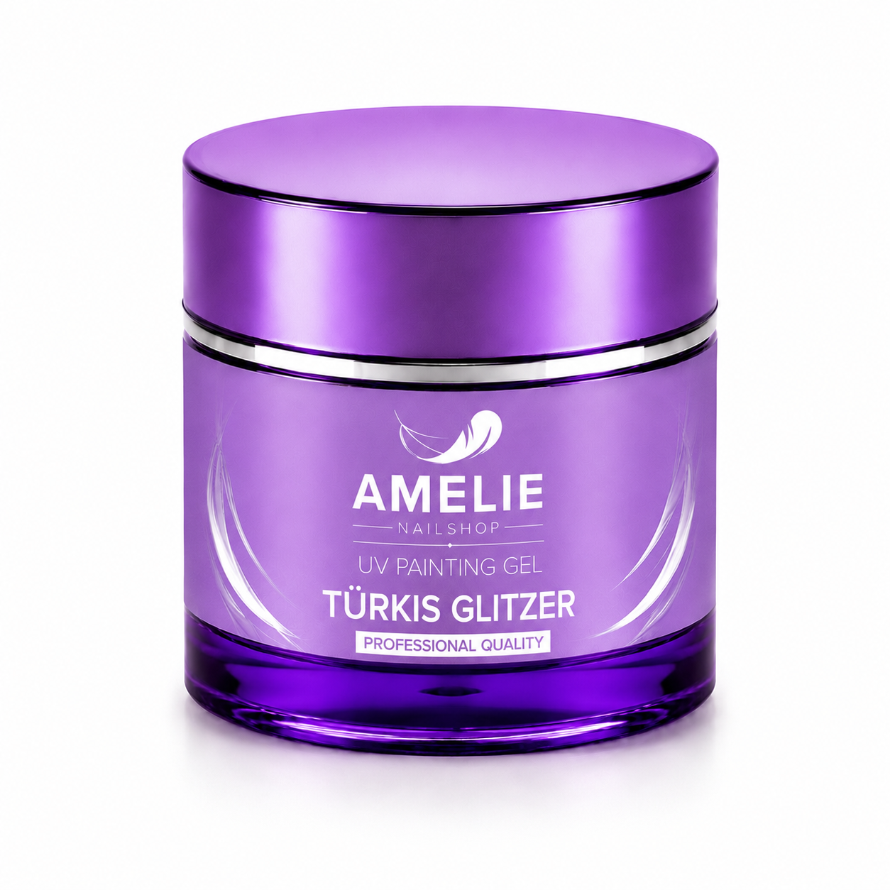 Amelie Nails UV Painting Gel Türkis Glitzer  41* 7ml