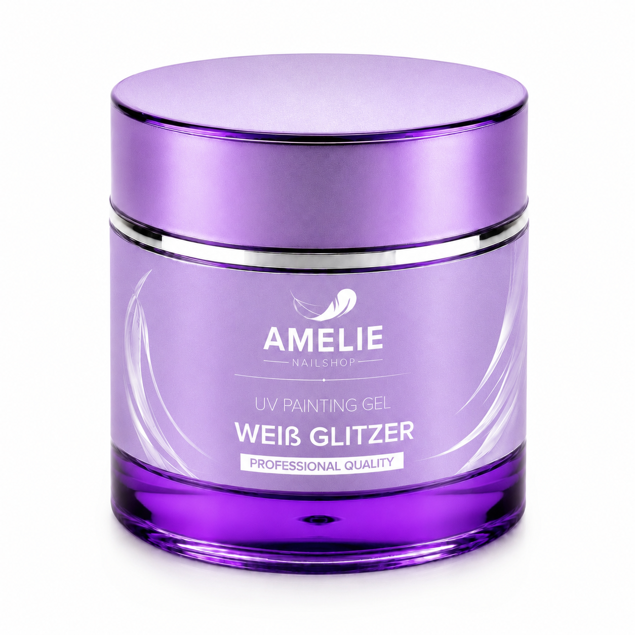 Amelie Nails UV Painting Weiß Glitzer  40* 7ml
