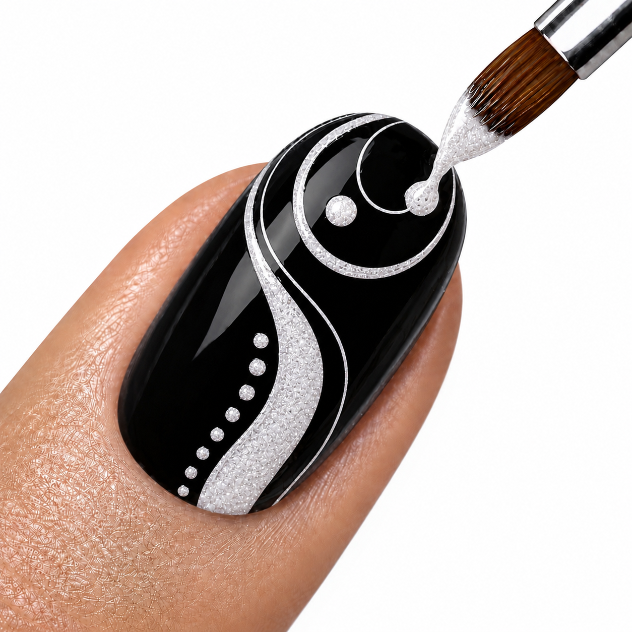 Amelie Nails UV Painting Weiß Glitzer  40* 7ml