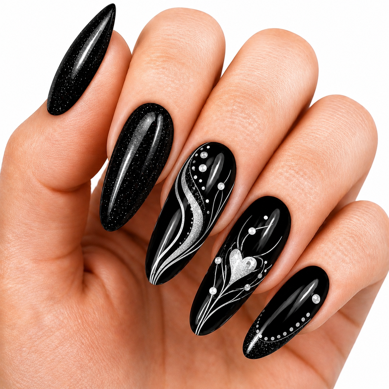 Amelie Nails UV Painting Weiß Glitzer  40* 7ml