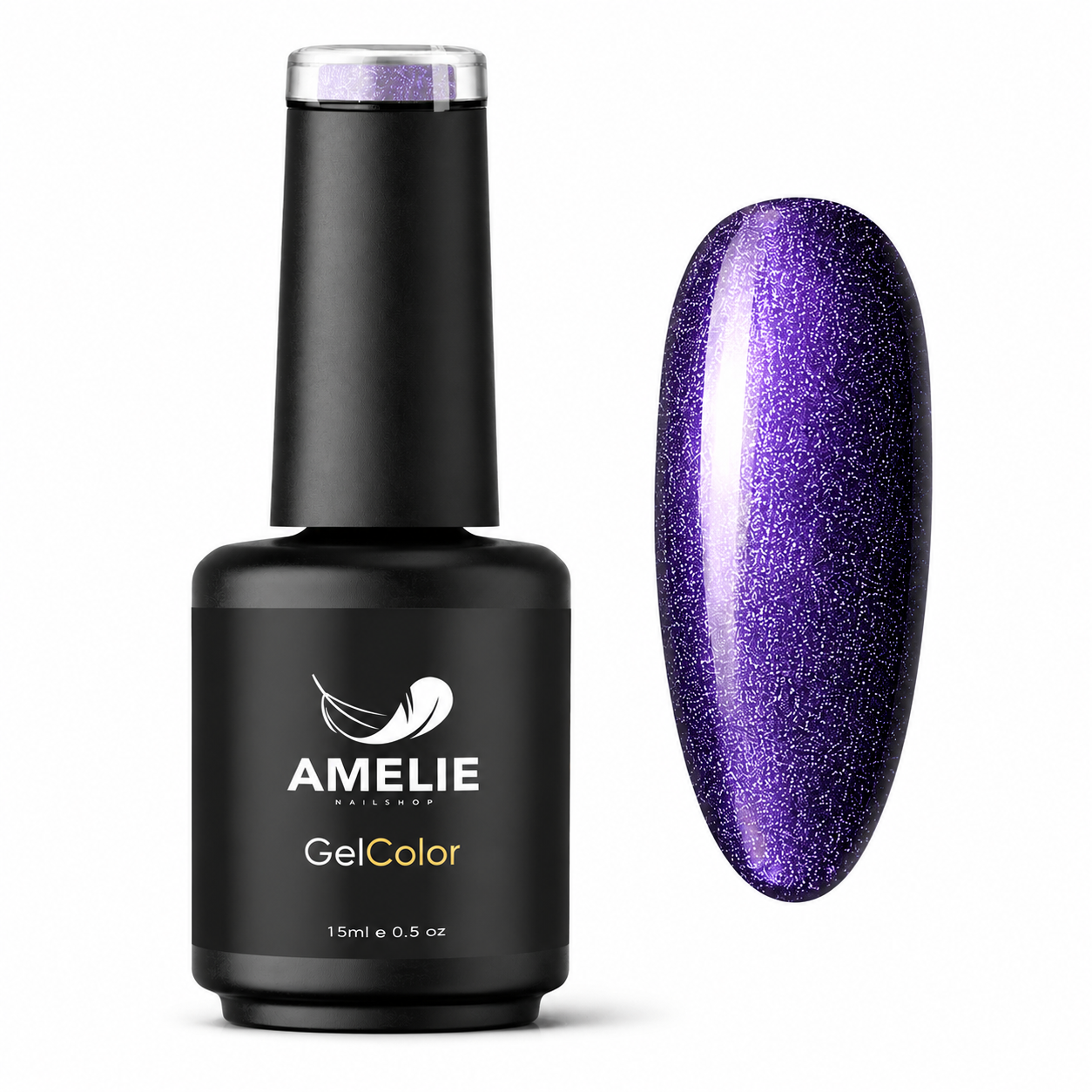 Amelie Nails Pearlshell Gel  transparent Lila 15ml GP03*
