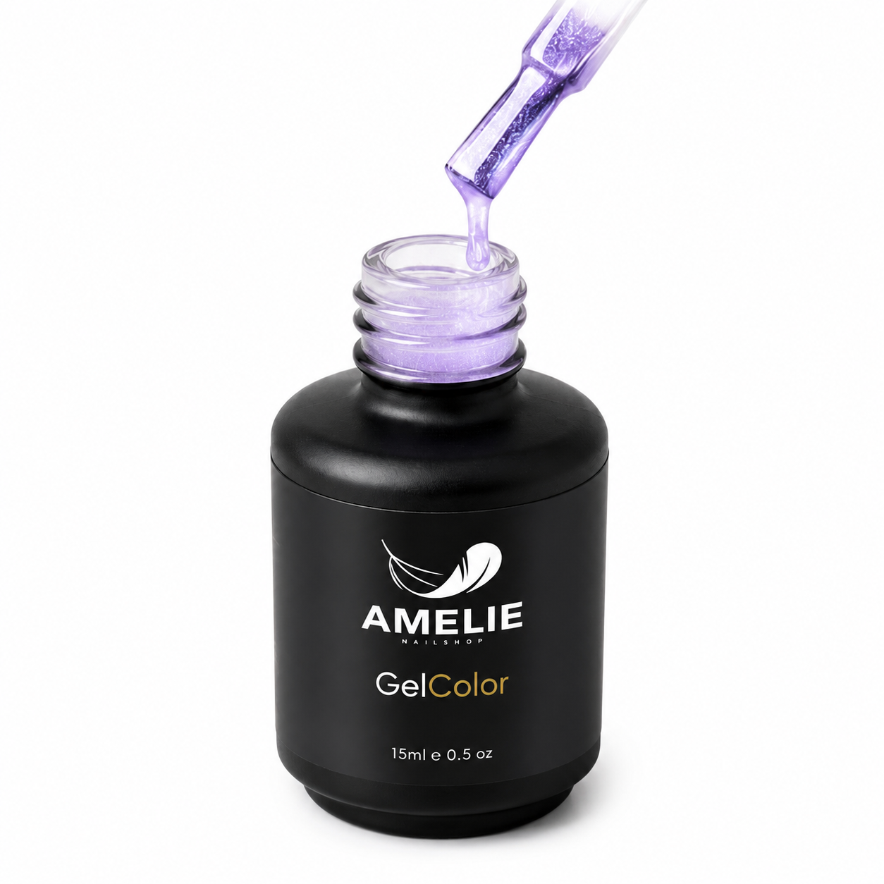 Amelie Nails Pearlshell Gel  transparent Lila 15ml GP03*