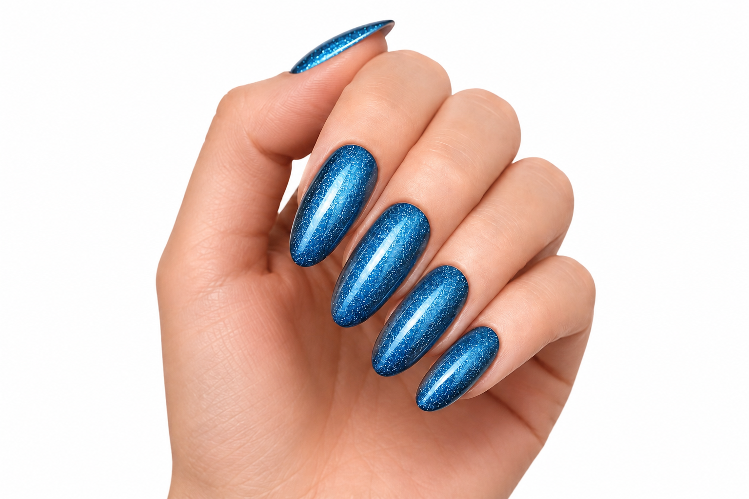 Amelie Nails Pearlshell Gel transparent Blau 15ml GP06*