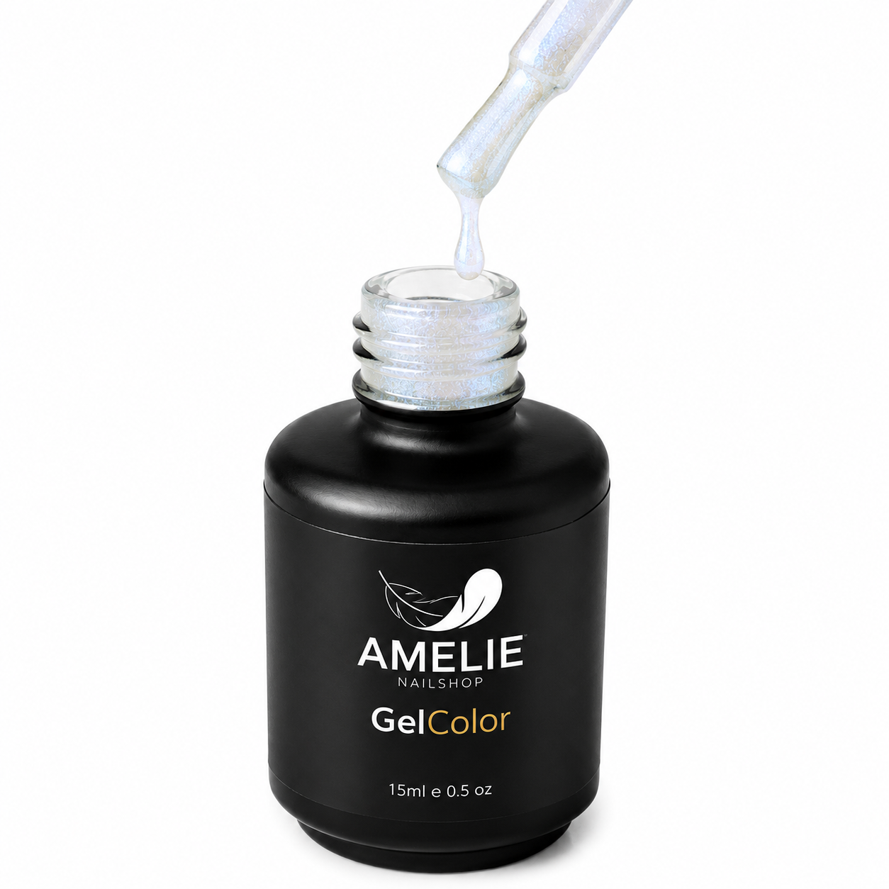 Amelie Nails Pearlshell Gel transparent Dunkelblau 15ml GP07*