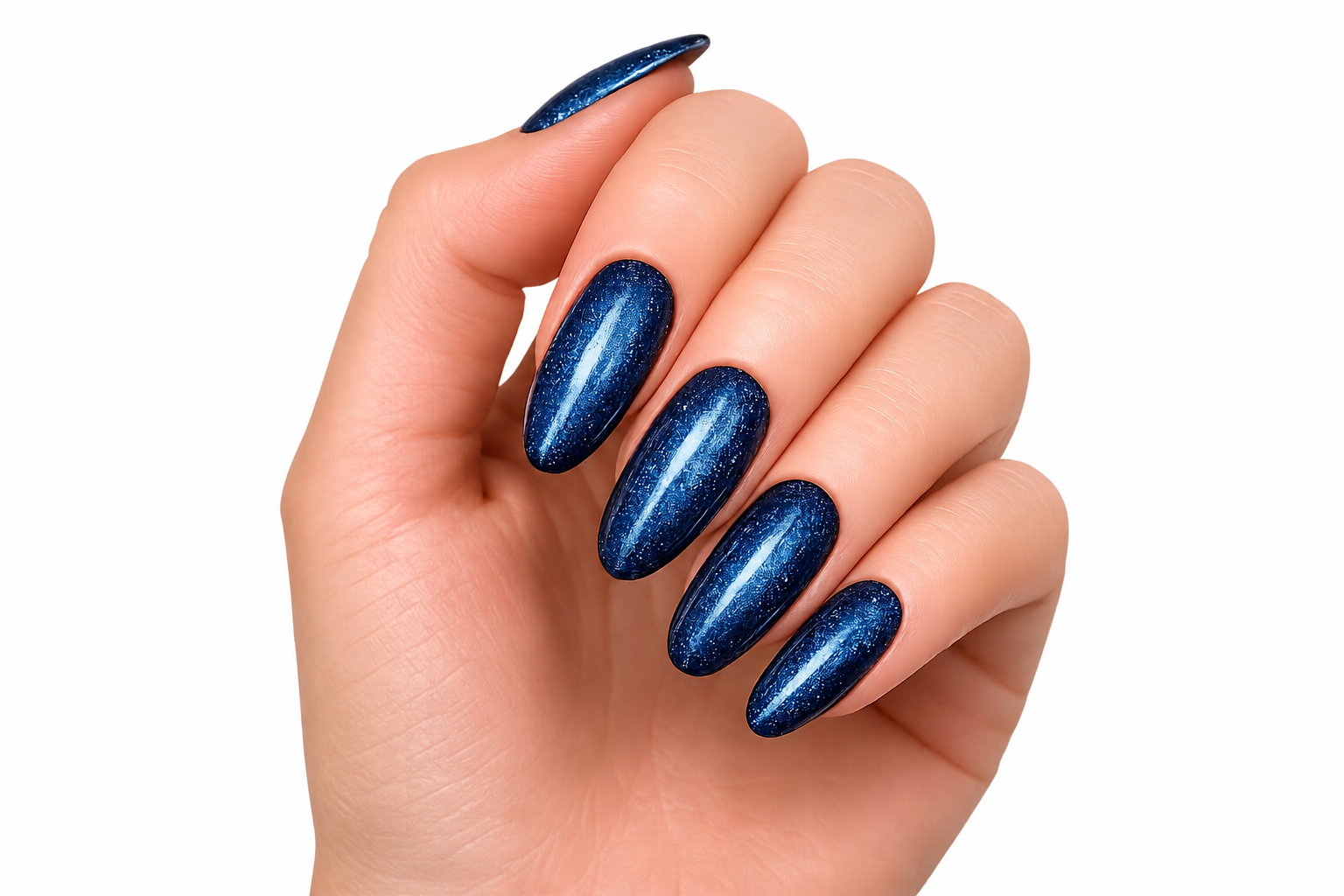 Amelie Nails Pearlshell Gel transparent Dunkelblau 15ml GP07*