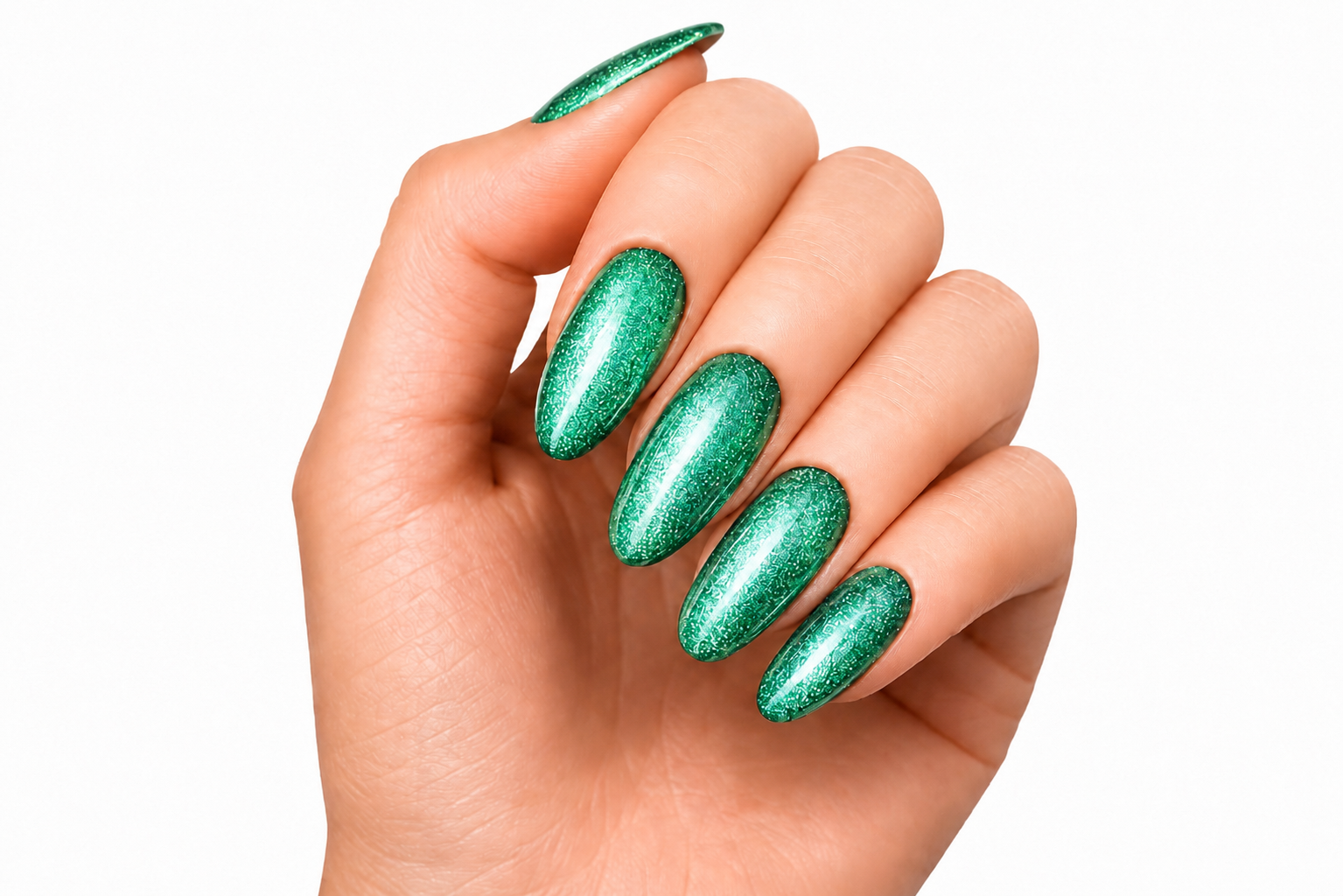 Amelie Nails Pearlshell Gel transparent Grün 15ml GP02*
