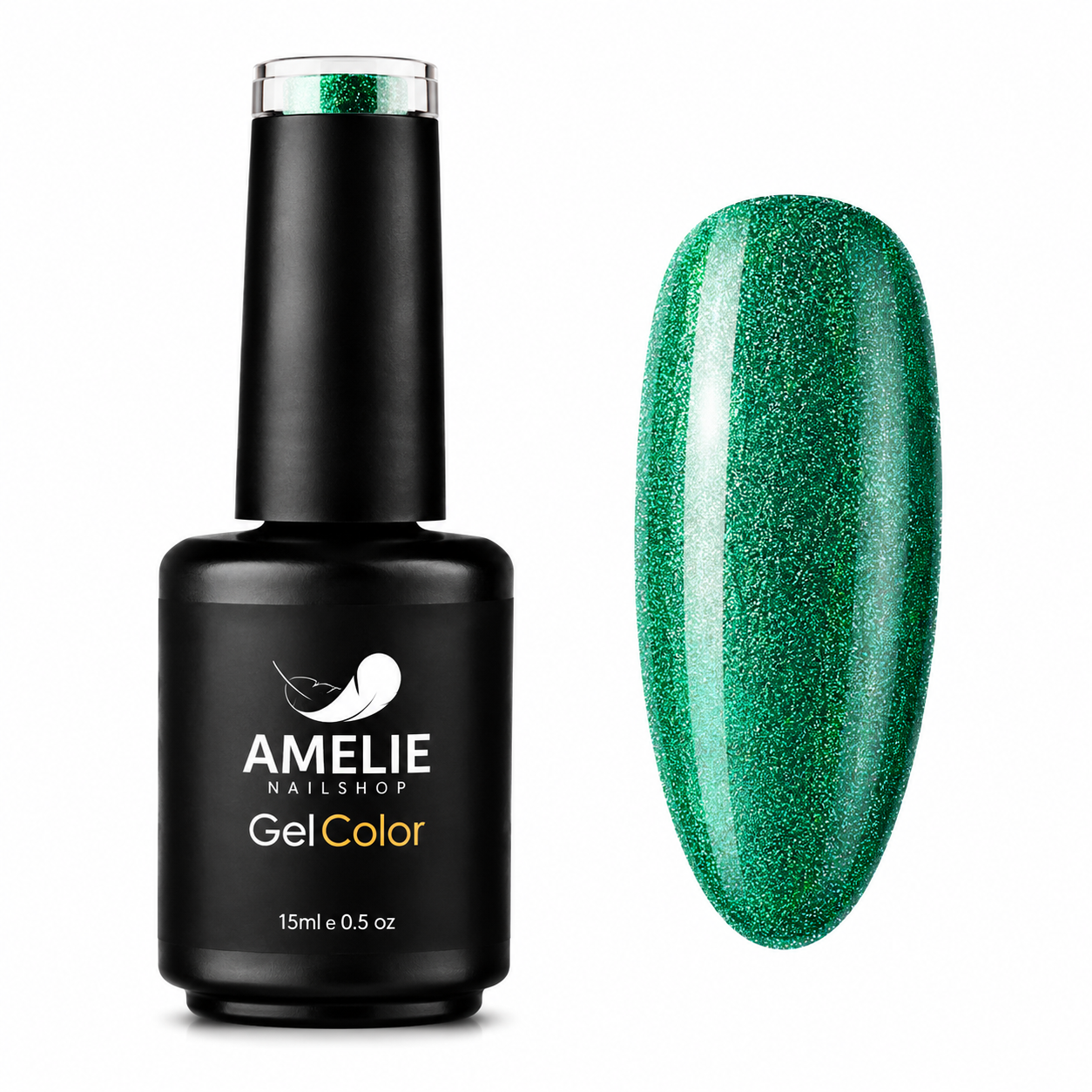 Amelie Nails Pearlshell Gel transparent Grün 15ml GP09*