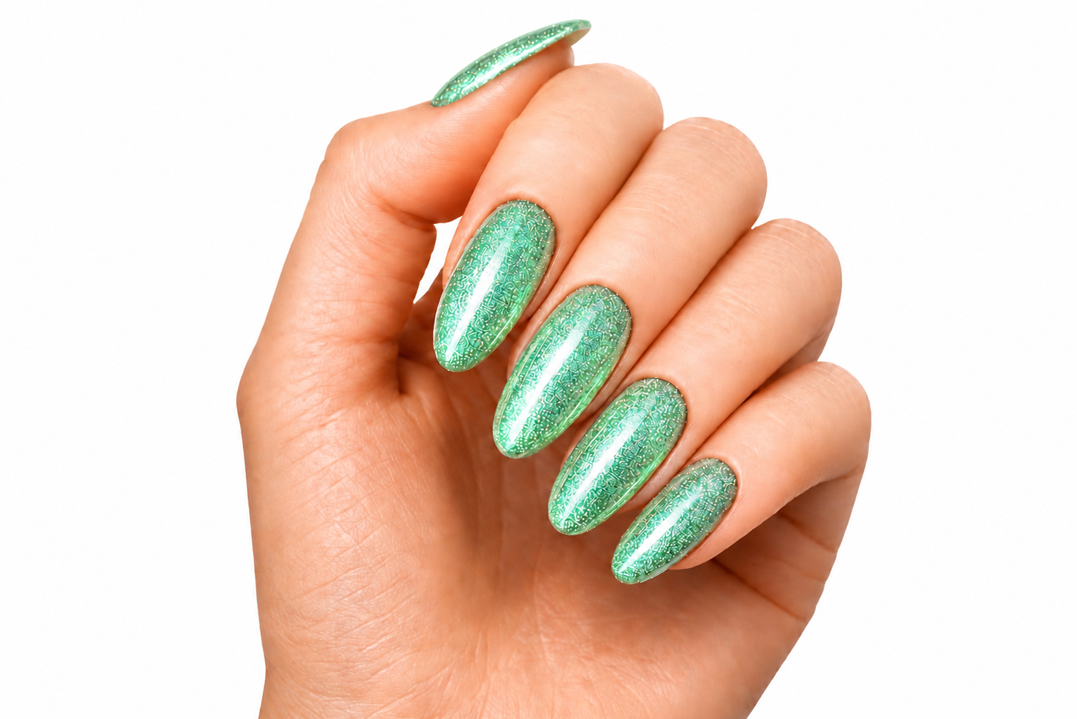 Amelie Nails Pearlshell Gel transparent Grün 15ml GP09*