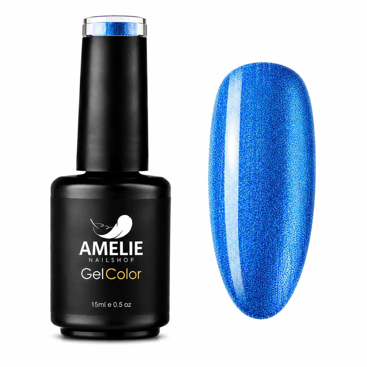 Amelie Nails Pearlshell Gel transparent Marienblau 15ml GP12*