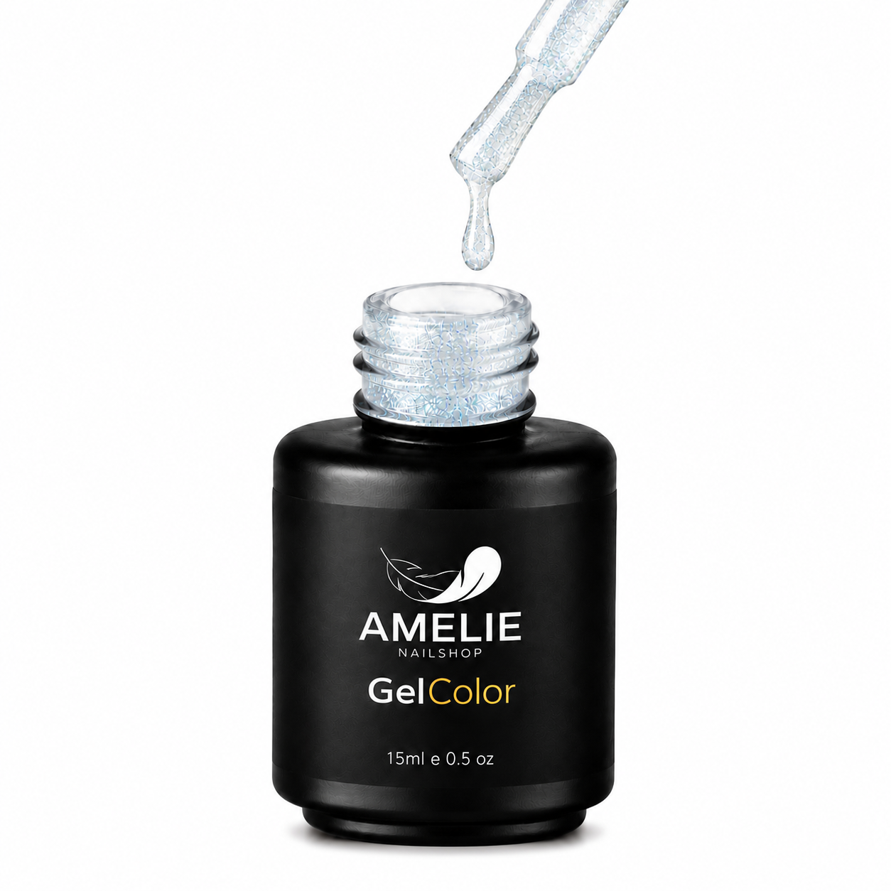 Amelie Nails Pearlshell Gel transparent Marienblau 15ml GP12*