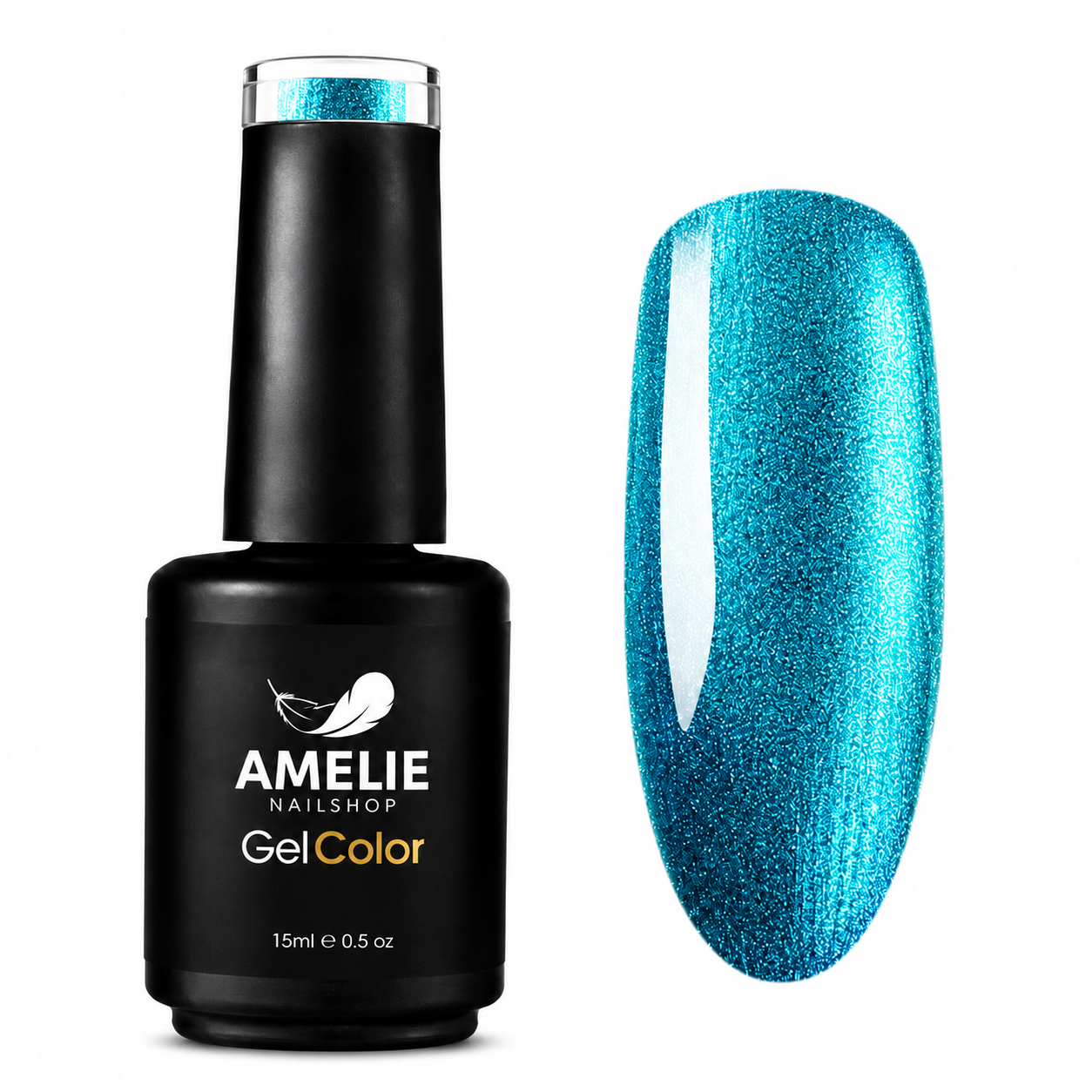 Amelie Nails Pearlshell Gel transparent Türkise 15ml GP05*