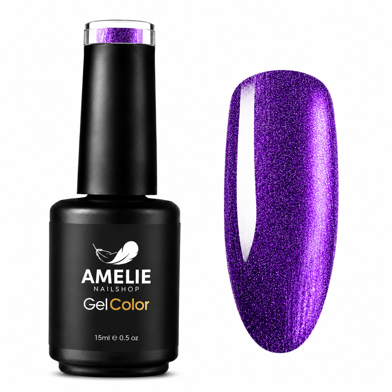 Amelie Nails Pearlshell UV-Nagellack transparent Lila 15ml GP01*