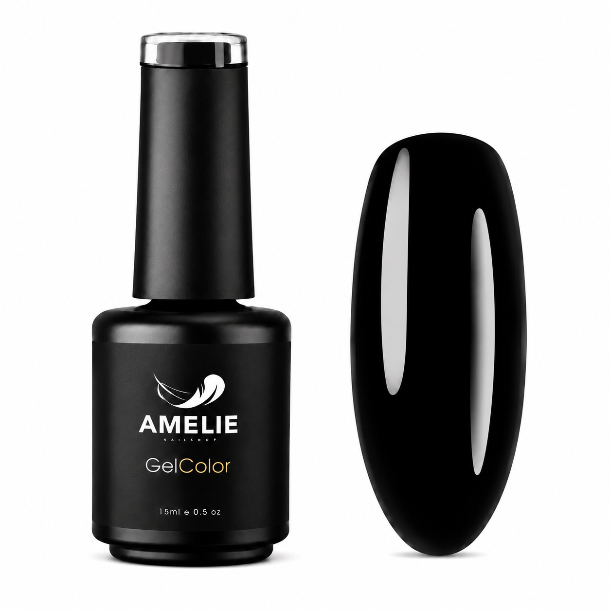 Amelie Nails UV-Nagellack Schwarz PM108* 15ml