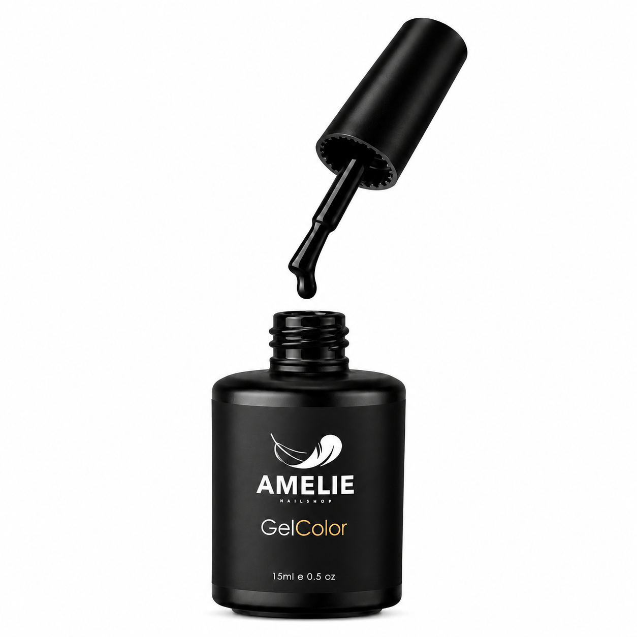 Amelie Nails UV-Nagellack Schwarz PM108* 15ml