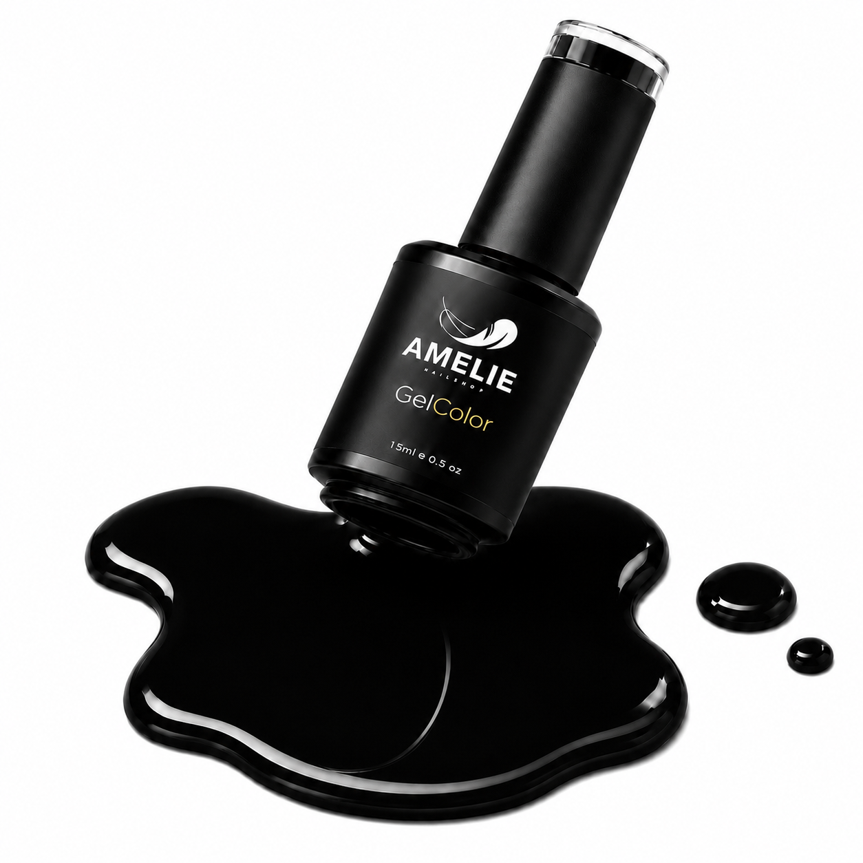 Amelie Nails UV-Nagellack Schwarz PM108* 15ml