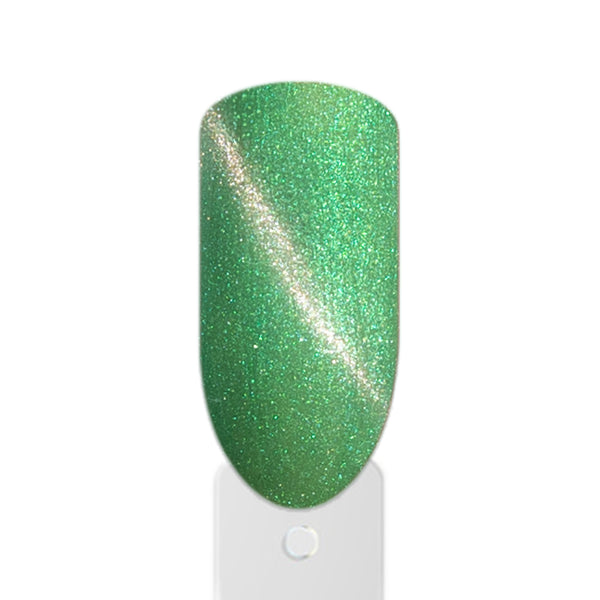 Amelie Nails Cat Eye Parimo Grün Studio Look mit edlem Magnet-Schimmer und professionellem Finish