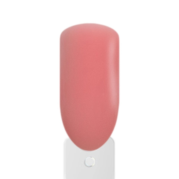 Fertiges Nageldesign mit Amelie Nailshop Rubber Base Gel Medium Rose No Separation 15 ml