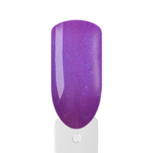 Deckender violetter PearlShell-UV-Nagellack von Amelie Nails mit feinem Perlglanz