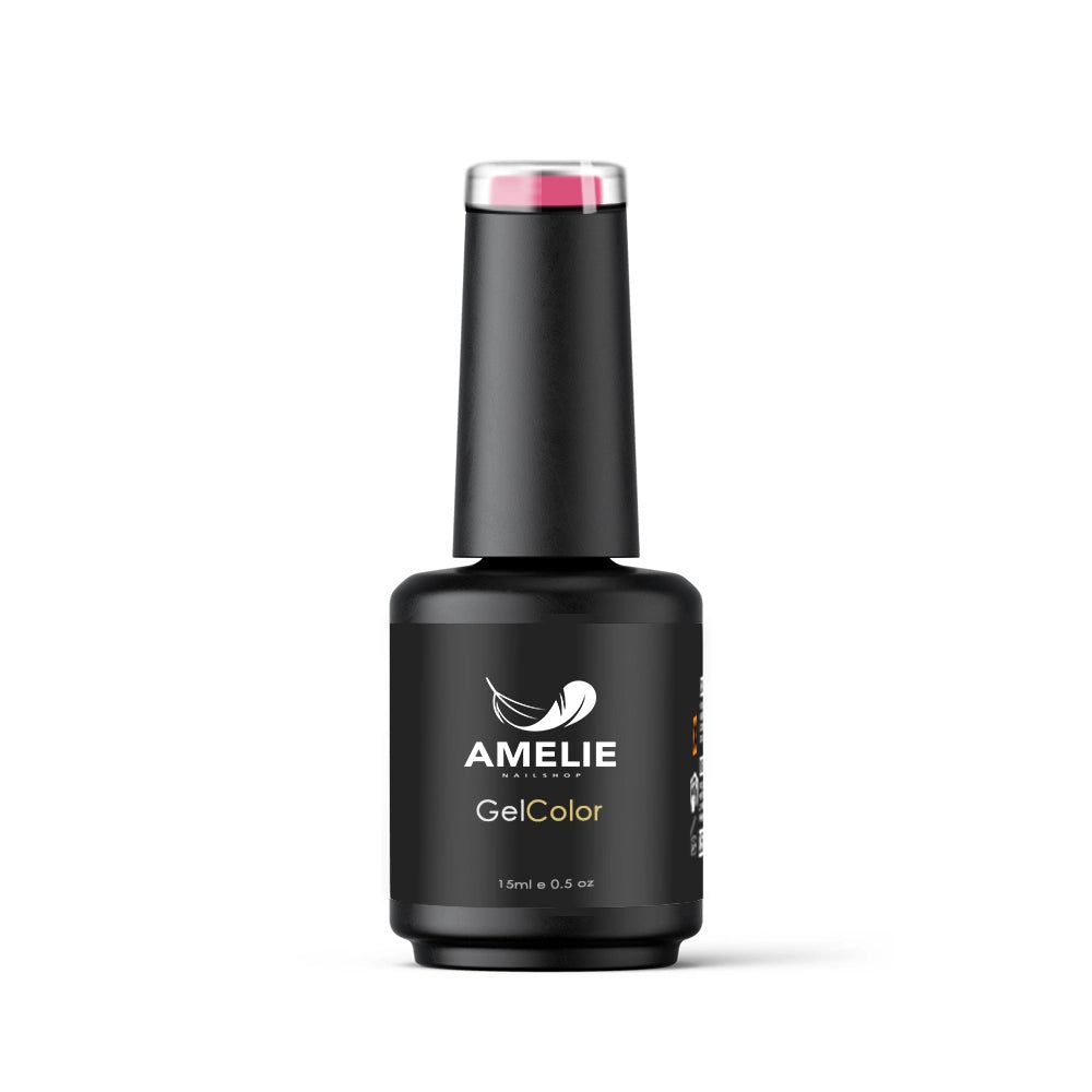 Amelie Nails UV Nagellack Pink 15 ml auf hellem Hintergrund