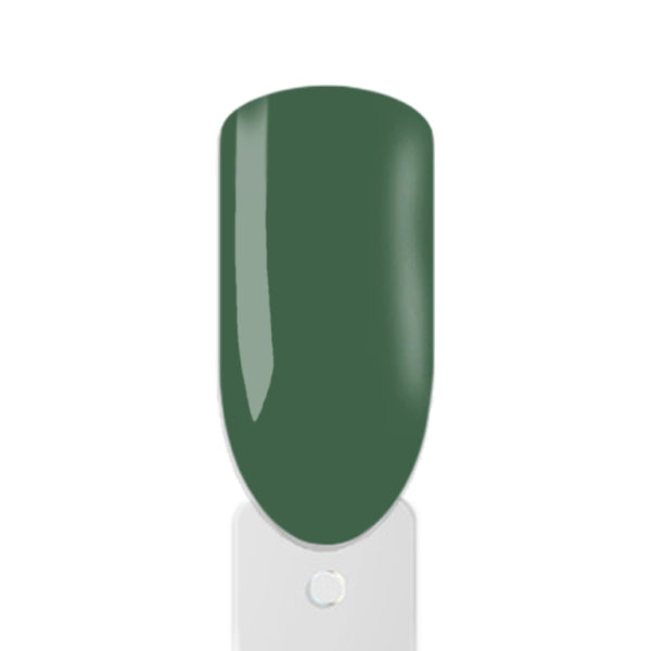 Glänzende dunkelgrüne Nägel mit UV Nagellack Amelie Nailshop 
