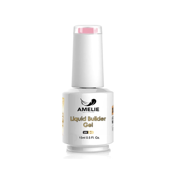 Amelie Nailshop Liquid Builder Gel Pink 15 ml Produktansicht Flasche