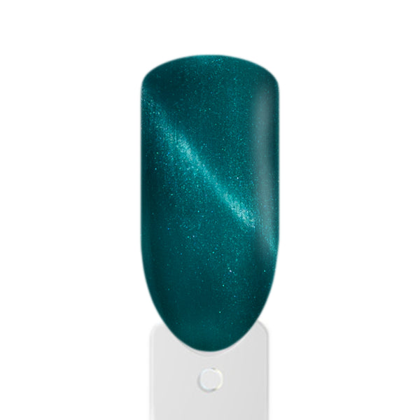 Aqua Blau Cat Eyes Mermaid Look mit schimmernden Lichtreflexen und elegantem Hochglan